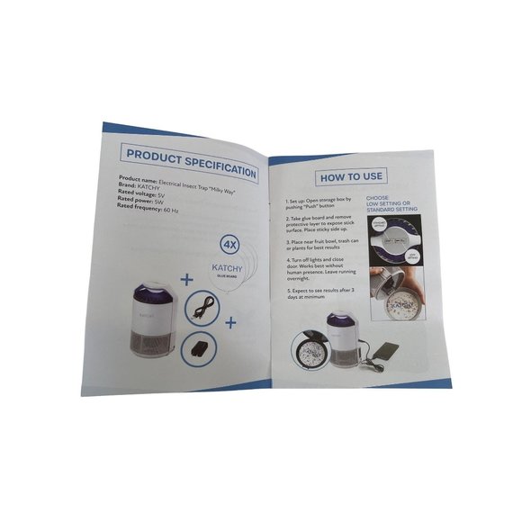 Katchy Milky Way Insect Trap Bug Attraction Mosquitos Fruit Flies Gnats Un-Used - Picture 7 of 8